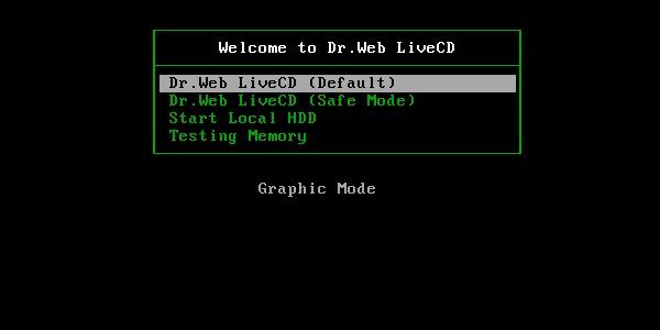 Dr.Web LiveCD 6.0.0